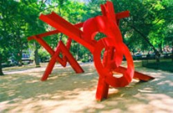 Mark di Suvero's Aesope's Fables (Madison Square Park Conservancy, photo by Jerry Ruotolo, 1990)