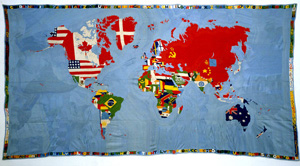 Alighiero Boetti's Mappa (estate of the artist/Artists Rights Society/SIAE, 2011–2012)