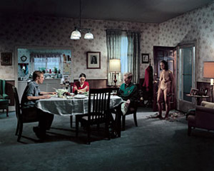 Gregory Crewdson's Untitled (Family Dinner) (Solomon R. Guggenheim Museum, 2001–2002)