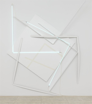 François Morellet's Relâche N° 2 Blanc (photo by Dan Bradica/ARS/ADAGP, Hauser & Wirth, 1992)