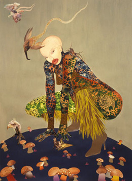 Wangechi Mutu's Riding Death in My Sleep (Peter Norton collection, 2002)