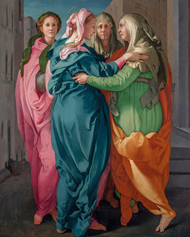 Jacopo da Pontormo's Visitation (photograph by Antonio Quattrone, San Michele, Carmignano, 1528–1529)